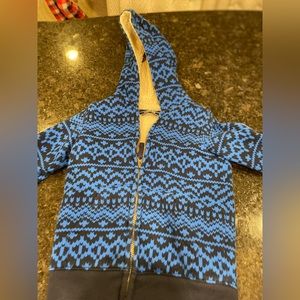 Lands End boys size 4 Sherpa lined fleece